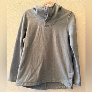 THE NORTH FACE Pull Over Fleece Women’s Snap Button Funnel Scuba Hoodie Size M